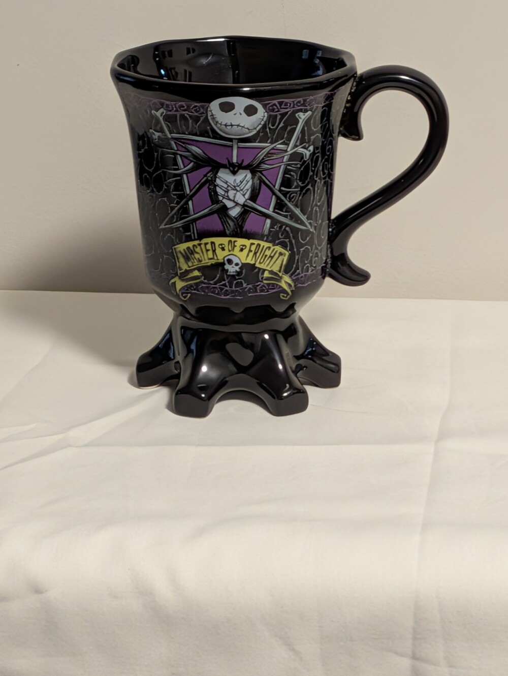 Nightmare Before Christmas 'Master of Fright' Ceramic Mug - Black & Purple Lg.